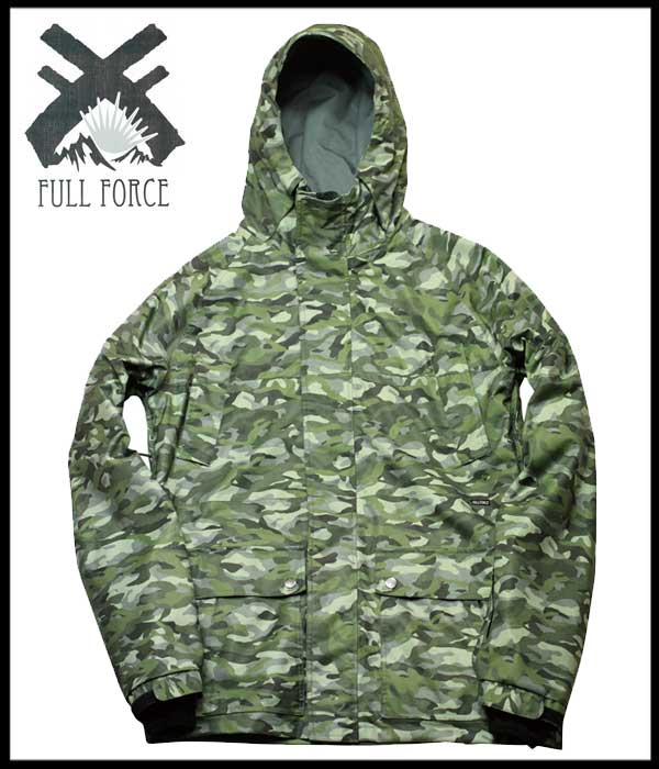 中古品 レンタル可 FULL FORCE WHIPLASH JACKET WOODLANDスノージャケット2014-2015モデルフルフォース 【送料無料】スポーツ・アウトドア ウインタースポーツ スノーボード メンズウエア ジャケット レンタルウエア ジャケットのみ