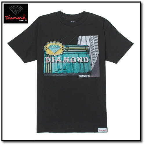 Diamond supply.co NEON T-SHIRT IN BLACK スポ