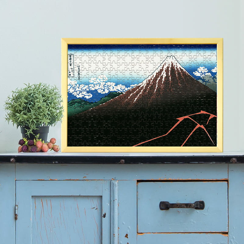 富嶽三十六景山下白雨葛飾北斎002...