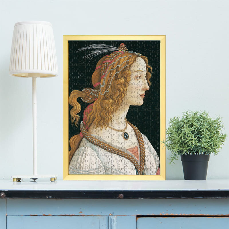 若い女性の肖像 （シモネッタ・ヴェスプッチ） サンドロ・ボッティチェッリ 0141 ジグソーパズル パズル 300ピース 程 ジグソー おしゃれ 名画 遊ぶ オフライン 子供 高齢者 難易度 難しい 人気 インテリア 安い コツ プレゼント ギフト イラスト 楽しい 脳トレ 有名 簡単