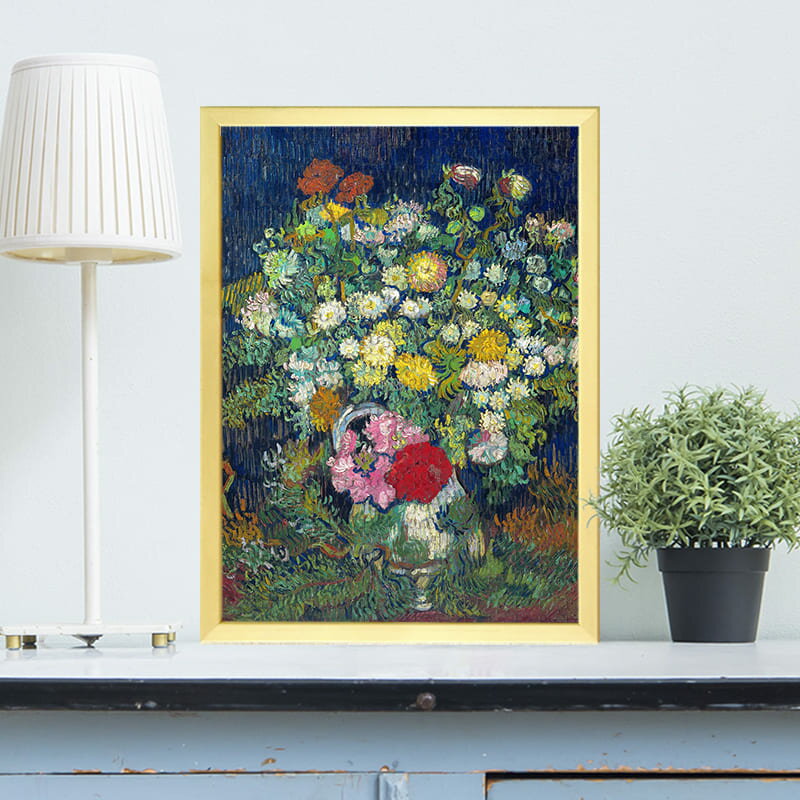 花瓶の菊と野の花々 フィンセント・ファン・ゴッホ 0590 ジグソーパズル パズル 300ピース 程 ジグソー おしゃれ 名画 遊ぶ 子供 高齢者 難易度 難しい 人気 インテリア 安い コツ プレゼント ギフト イラスト 楽しい 認知症予防 頭の体操 脳トレ 海外 有名 簡単