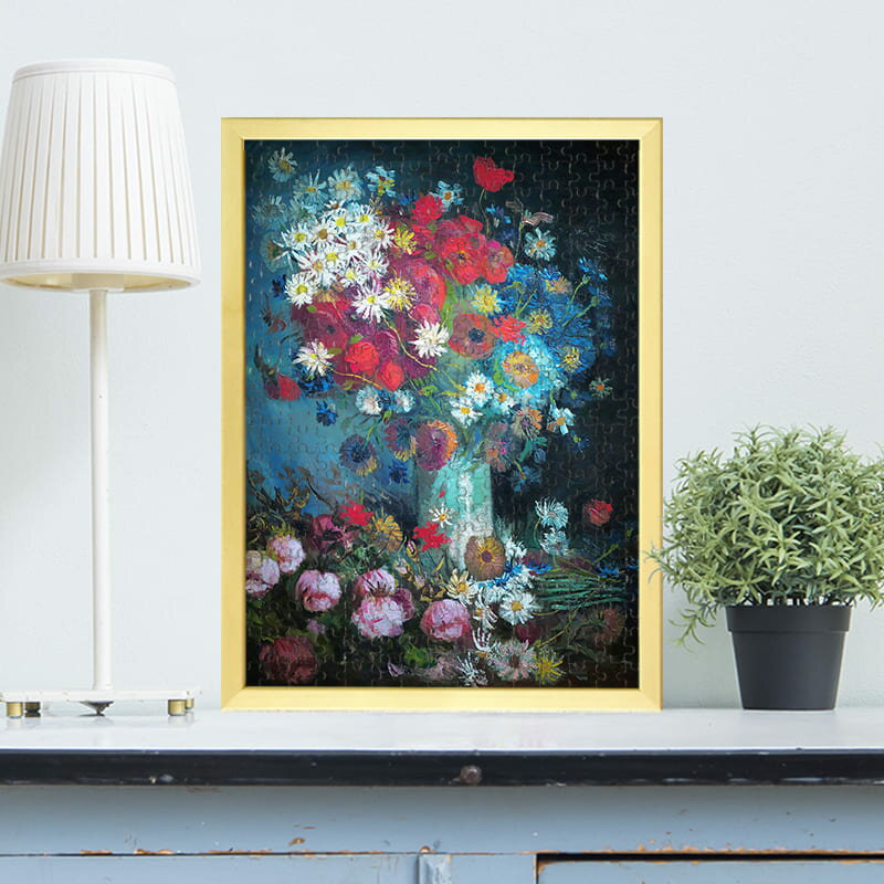 野花と薔薇の静物画フィンセント・フ...