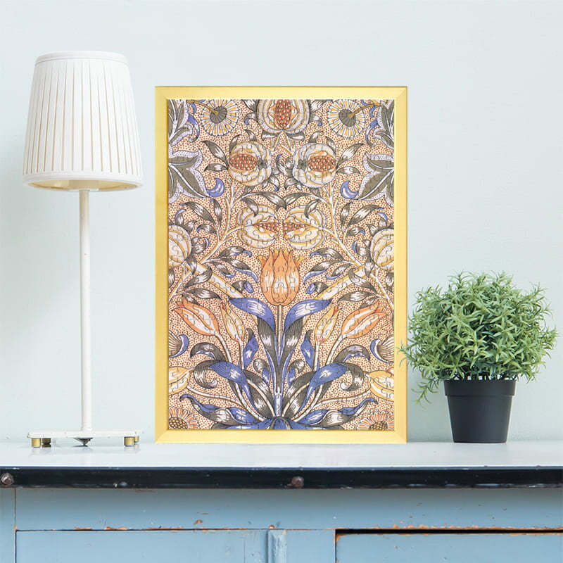 ゆりとざくろ1 ウィリアム・モリス 0432 ジグソーパズル パズル 300ピース 程 ジグソー おしゃれ 名画 ..