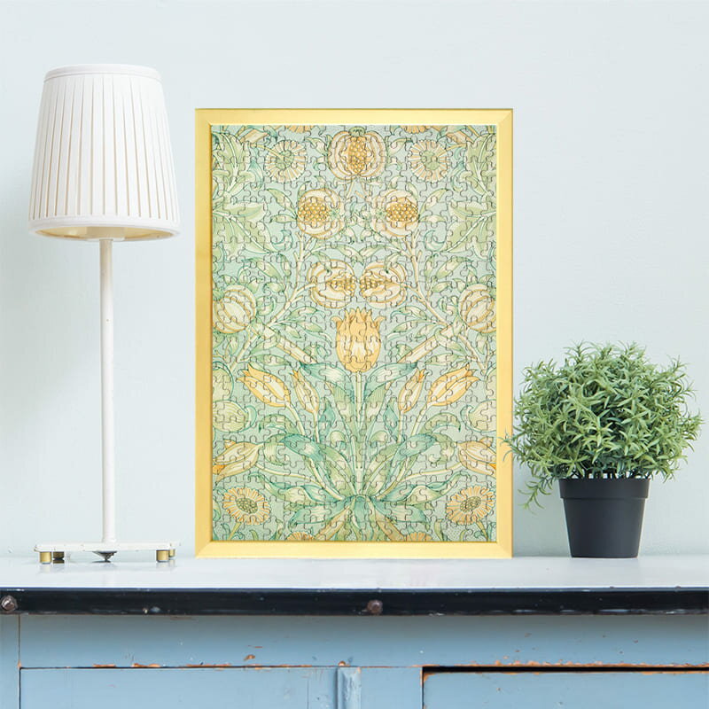 ゆりとざくろ2 ウィリアム・モリス 0433 ジグソーパズル パズル 300ピース 程 ジグソー おしゃれ 名画 ..