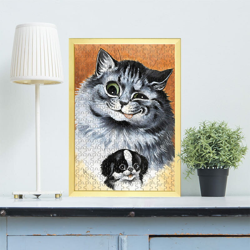 彼を買ったの - 彼は私のペット ルイス・ウェイン 0495 ジグソーパズル パズル 300ピース 程 ジグソー おしゃれ 名画 遊ぶ 高齢者 難易度 難しい 人気 インテリア 安い プレゼント 認知症予防 頭の体操 脳トレ 海外 有名 簡単