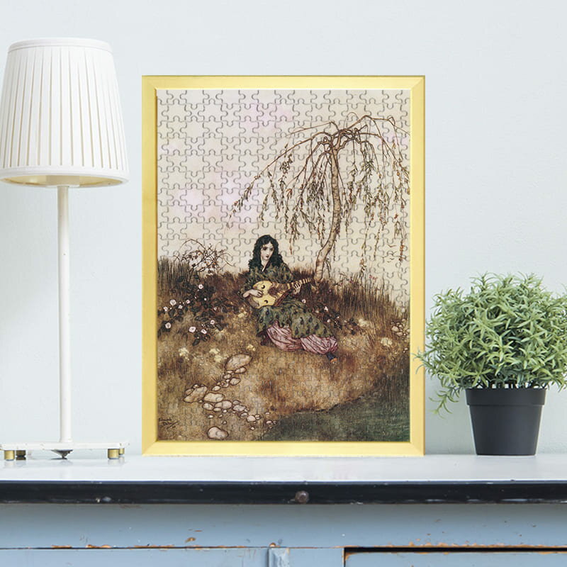 ギターを弾くのが好きなラ・ベル エドマンド・デュラック 0503 ジグソーパズル パズル 300ピース 程 ジグソー おしゃれ 名画 遊ぶ オフライン 子供 高齢者 難易度 難しい 人気 インテリア 安い コツ プレゼント ギフト イラスト 認知症予防 頭の体操 脳トレ 海外 有名 簡単