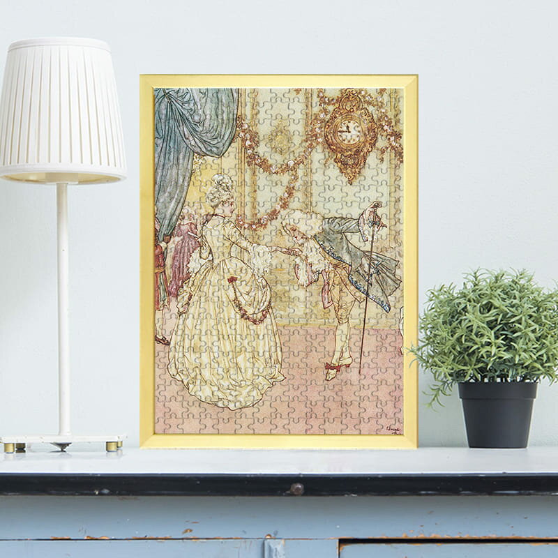 シンデレラに踊りを申し込む王子 エドマンド・デュラック 0507 ジグソーパズル パズル 300ピース 程 ジグソー おしゃれ 名画 遊ぶ オフライン 子供 高齢者 難易度 難しい 人気 インテリア 安い コツ プレゼント ギフト イラスト 認知症予防 脳トレ 海外 有名 簡単