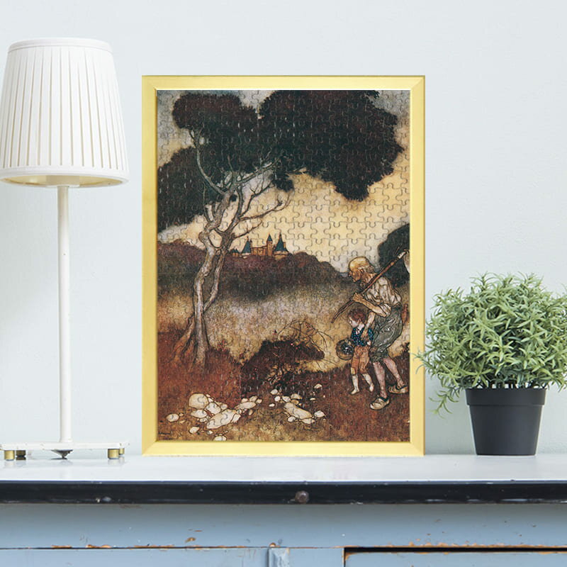 茨に囲まれた城を見る通りすがりのおじいさんと孫の男の子 エドマンド・デュラック 0515 ジグソーパズル パズル 300ピース 程 ジグソー おしゃれ 名画 遊ぶ 子供 高齢者 難易度 難しい 人気 インテリア 安い コツ プレゼント ギフト イラスト 認知症予防 脳トレ 有名 簡単