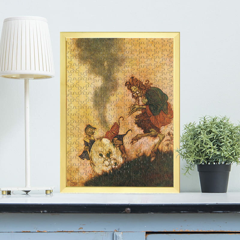 パズルサイズ 399×285mm ピース数 315 / 117 / 40ピース パズル素材 ボール紙 世界中の有名な作家が描いた名画。それらの中で、著作権が切れてパブリックドメインとなった作品を使用した、ジグソーパズルです。ピースサイズも3つの大きさから無料で選択することができ、難易度が調節できます。おすすめは、最も人気が高い315ピース構成のものになります。あの名作ジグソーパズルが、わずか数日であなたの手元に！ぜひお楽しみください。 店長からのご挨拶 この度はご来店いただき、ありがとうございます。当店はオーダーメイドのジグソーパズルを中心に、お写真をプリントしたオリジナルグッズを作成する専門店です。ほとんどのお客さまが記念品・プレゼント・サプライズギフトとしてご利用いただいております。誕生日や結婚式、記念日等に、名入れをした写真入りパズルを製作。裏面に寄せ書きもできますので、贈り物として、ぜひ世界に一つだけのパズルをお試しください。1000 ピース以上の大きなオーダーメイドジグソーパズルもあり、ウェルカムボードとしてもご利用いただけます。 シャフトのパズルは、全商品、送料無料です。数々の賞をいただきました プロの職人が手掛ける、シャフトのオリジナルジグソーパズル。これまでに数々の賞を受賞させていただきました。 パズル製作実績 おかげさまで、たくさんのパズルを製作させていただき、多数のメディアにも出演させていただきました。みなさまのご愛顧に、感謝しております。 パズルがお部屋のインテリアに オリジナルパズルは、組み立てるだけではありません。専用フレームに入れて飾ると、唯一無二のインテリアになります。 シャフトが選ばれる「3つ」の理由 オリジナルパズルでシャフトが選ばれるのは、大きく3つの理由があります。 「こだわりのパズル品質」と、種類豊富な「パズル専用オプション品」。それと、他社の追随を許さない「圧倒的な短納期」です。 1.こだわりのパズル品質 国内で、オリジナルジグソーパズルを販売している会社はたくさんありますが、メーカーとして自社で製造を行っているのは、ごく少数です。 弊社はオリジナルパズルのメーカーとして、以下のような「こだわり」をもって製作をしております。 A社製 一見キレイに見えるかもしれませんが、細部では粗さが見えてしまい、お花もボヤケて印刷されています。 B社製 全体的に色合いが薄く印刷されているため、文字部分は霞んで見えるような状態になっています。 シャフト製 オリジナルパズルを最も綺麗に印刷することができるよう、複数メーカー、多機種の印刷機を実際に試した結果、現在では最高品質で印刷ができるようになりました。 ピースの厚み ピースの厚さは、パズルを組み上げる時の「パチっ！とはまるフィット感」に大きな影響を与えます。様々な厚みを検証した結果、2mmという厚みが最適であると結果を出しました。弊社では、昔も今も変わらず、2mmの厚さを守っています。 2.パズル専用オプション品 ジグソーパズルのオプション品はこちら。特に「パズルを飾れるフレーム」と「高級感が増し、寄せ書きもできる裏白地加工」は超大人気オプションです。ご選択いただいたオプション項目は、ご注文後にスタッフが手動で料金を修正させていただきます。 あなたの写真から世界に一つだけのジグソーパズルも作れます！ 本ページは既製品のジグソーパズルですが、あなたのスマホやパソコンの中にある写真をお送りいただいて、世界に一つだけのジグソーパズルを製作することも可能です！当店（シャフト）は、2011年から続くこの業界の老舗で、リーディングカンパニー。安心してご依頼ください。 ・Lパズル　/　Lパズル（フレーム付） ・Mパズル　/　Mパズル（フレーム付） ・Sパズル　/　Sパズル（フレーム付） ・SSパズル　/　SSパズル（フレーム付） ・3XLパズル（フレーム付） ・XXLパズル（フレーム付） ・XLパズル（フレーム付） 無料キャンペーン実施中！ 今なら、商品到着後にレビューを書いていただくだけで、うれしいキャンペーン品を漏れなく全員にプレゼントさせていただいております。 納品状態について パズルはすべて組立済みで納品しております。但し糊付けしているものではありませんので、指で簡単にバラすことができます。配送中の破損防止や、組み立てに便利な台紙も無料でセットにさせていただく等の理由から、このようにしております。ご理解の程、どうぞ宜しくお願い申し上げます。