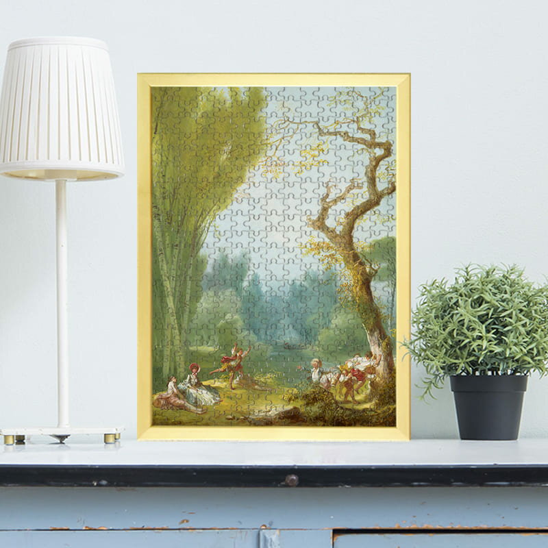 長馬跳び ジャン・オノレ・フラゴナール 0543 ジグソーパズル パズル 300ピース 程 ジグソー おしゃれ 名画 遊ぶ オフライン 子供 高齢者 難易度 難しい 人気 インテリア 安い コツ プレゼント ギフト イラスト 認知症予防 脳トレ 簡単