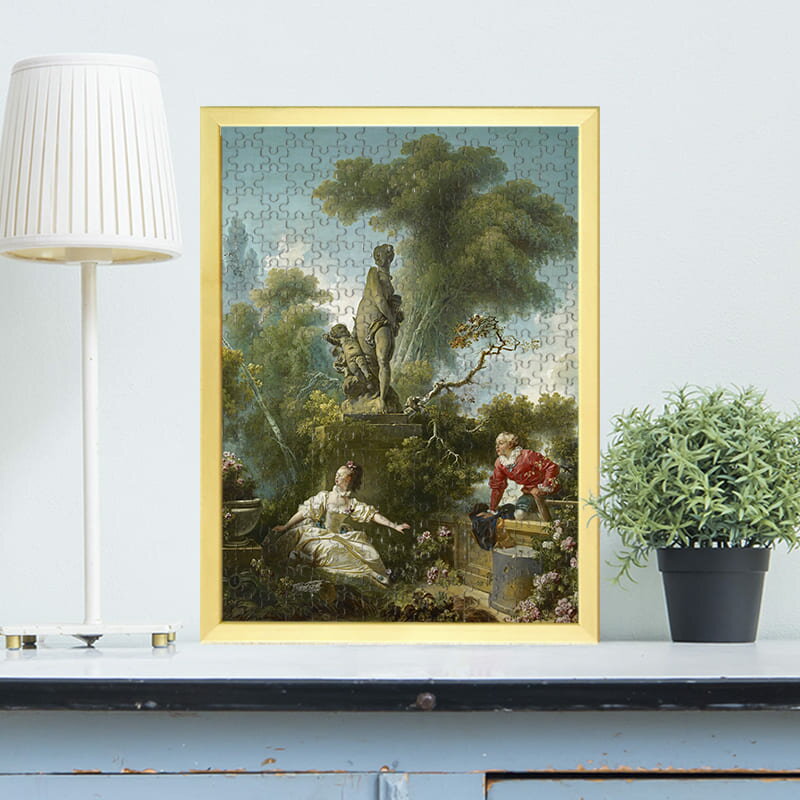 恋の成り行き-逢い引き ジャン・オノレ・フラゴナール 0547 ジグソーパズル パズル 300ピース 程 ジグソー おしゃれ 名画 遊ぶ オフライン 子供 高齢者 難易度 難しい 人気 インテリア 安い コツ プレゼント ギフト イラスト 認知症予防 脳トレ 簡単