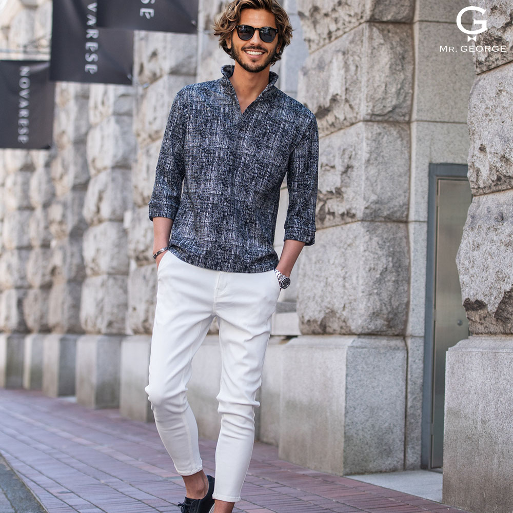 イケオジ ポロシャツ メンズ ちょいワル オヤジ ミスタ—ジョージ 40代 50代 60代 ...