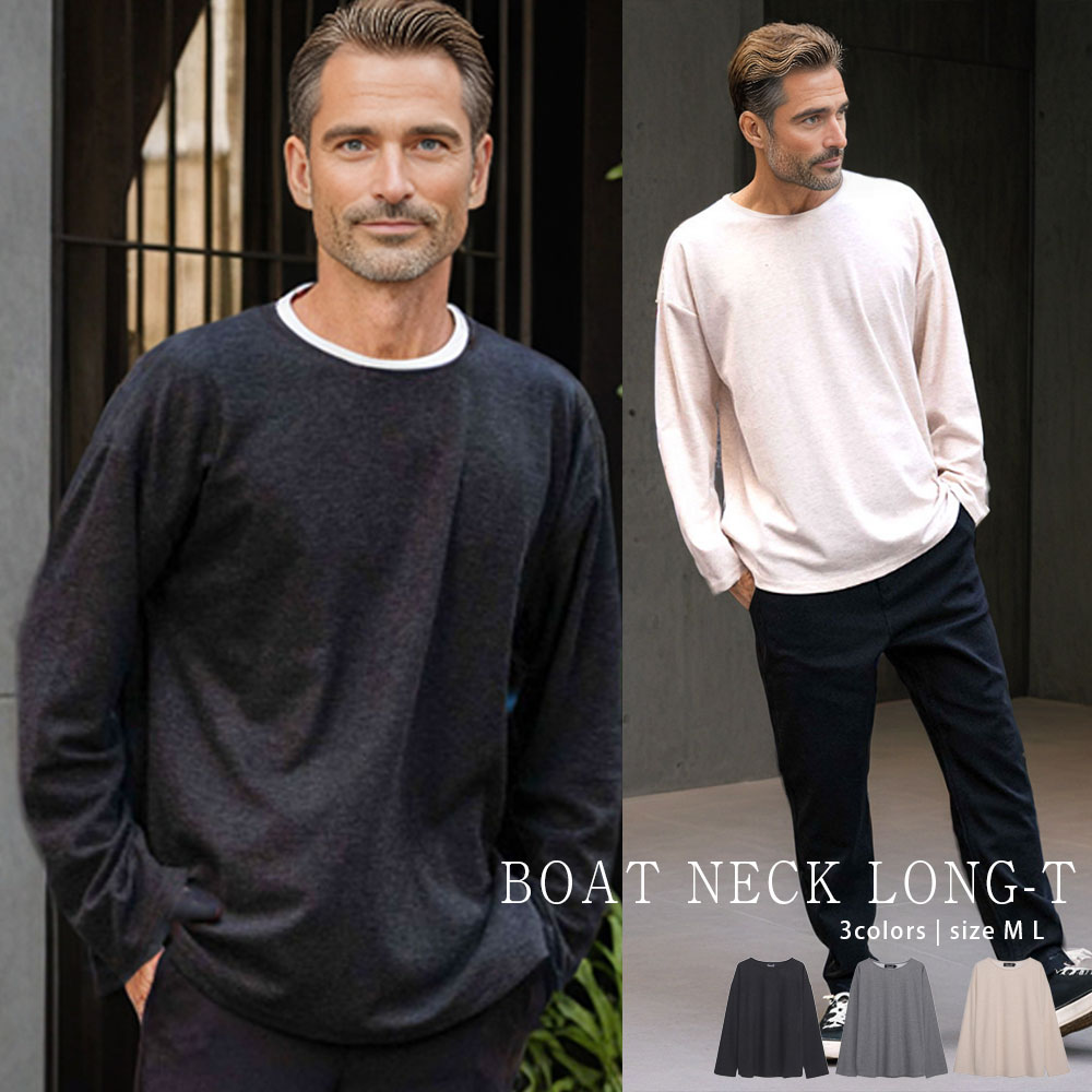 イケオジ おしゃれ ロンT ちょい悪 オヤジ ミスタ—ジョージ ダンディ 40代 50代 60代 フ ...