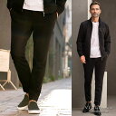 イケオジ ちょい悪 おしゃれ リブパンツ メンズ オヤジ ミスタ-ジョージ ダンディ 40代 50代 60代 ファッション イージーパンツ スウェットパンツ ストレッチパンツ ジャージ セットアップ可 VIOLA ヴィオラ ビオラ 美脚 伸縮性 ゴルフ ボトムス ブラック 黒 大人 男 服 春