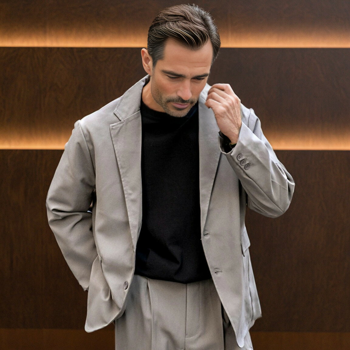 楽天市場】ちょいワル（カラーグレー）（スーツ｜スーツ・セットアップ