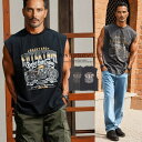 イケオジ ノースリーブ メンズ ブランド ちょいワル おしゃれ 40代 50代 メンズ ファッション Tシャツ ピグメント加工 ウォッシュ加工 BIKE バイク トップス カットソー タンクトップ ヴィンテージ 古着 フェード 白 黒 中年男性 春 夏
