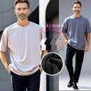 イケオジ Tシャツ シルキー 半袖Tシャツ ちょいワル おしゃれ 40代 50代 メンズ ファッション 半袖 ブランド シルクタッチ 無地 大人 無地Tシャツ オーバーサイズ ゆったり カットソー クルーネック 白T 白Tシャツ 白 黒 M L シンプル きれいめ 中年男性 春 夏 春夏