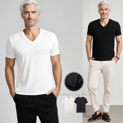 イケオジ 50代 メンズ Tシャツ 半袖 ブランド トップス カットソー インナー Vネック パイル シェブロン柄 無地 ダンディ 雑誌 おじさん 40代 ファッション 細身 スリム タイト ストレッチ 伸縮性 白 黒 服 春 夏 イケオジ 50代 メンズ Tシャツ 半袖 ブランド トップス カットソー インナー Vネック パイル シェブロン柄 無地 ダンディ 雑誌 おじさん 40代 ファッション 細身 スリム タイト ストレッチ 伸縮性 白 黒 服 春 夏