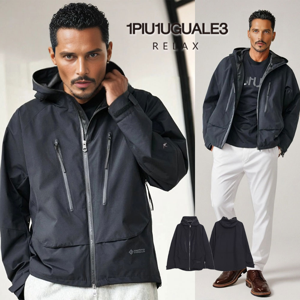 イケオジ 50代 メンズ マウンテンパーカー 長袖 ブランド 1PIU1UGUALE3 RELAX ウノピゥウノウグァーレトレ リラックス 防寒 防水 ダンディ...