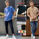 イケオジ Tシャツ メンズ ちょいワル オヤジ 大人 ファッション おしゃれ 半袖Tシャツ 無地 USAコットン 大きいサイズ Goodwear グッドウェア シンプル 定番 厚手 ユニセックス ブラック ホワイト 黒 白 白T 春 夏