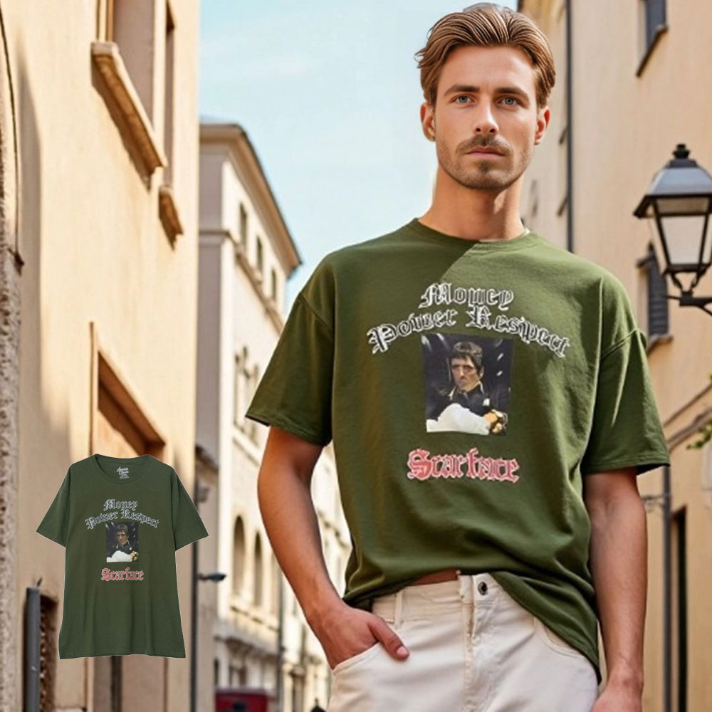 Rakuten - イケオジ ちょいワル おしゃれ 40代 50代 メンズ ファッション Tシャツ 半袖 ブランド 半袖Tシャツ プリント ミリタリー グリーン 綿 100% コットン トップス カットソー SCARFACE スカーフェイス 大人 中年男性 服 春 夏