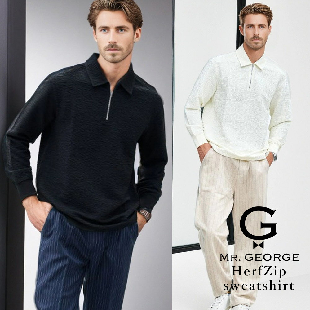 イケオジ シャツ 50代 ポロ メンズ 長袖T ブランド 長袖 T ハーフジップ ロンT おしゃれ ポリエステル ..