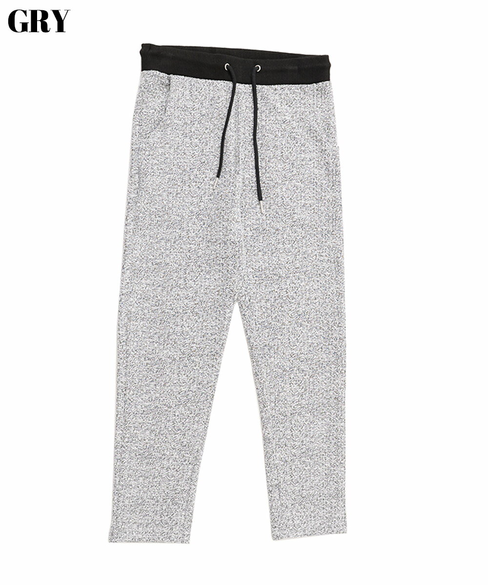 ミックスツイードパンツ/全3色【あす楽対応】【ボトムス パンツ セットアップ可能 ミックス ストレッチ M L XL ネイビー グレー ブラック きれいめ フォーマル カジュアル 春 夏 秋 冬 2021】