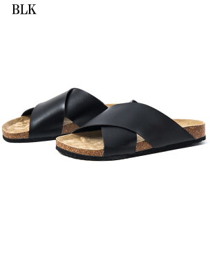 クロスベルト コンフォートサンダル/全3色【あす楽対応】【サンダル ベルトサンダル コンフォートサンダル クロス シンプル 無地 ブラック ブラウン ホワイト 海 夏 ビーサン ビーチ 黒 白 】