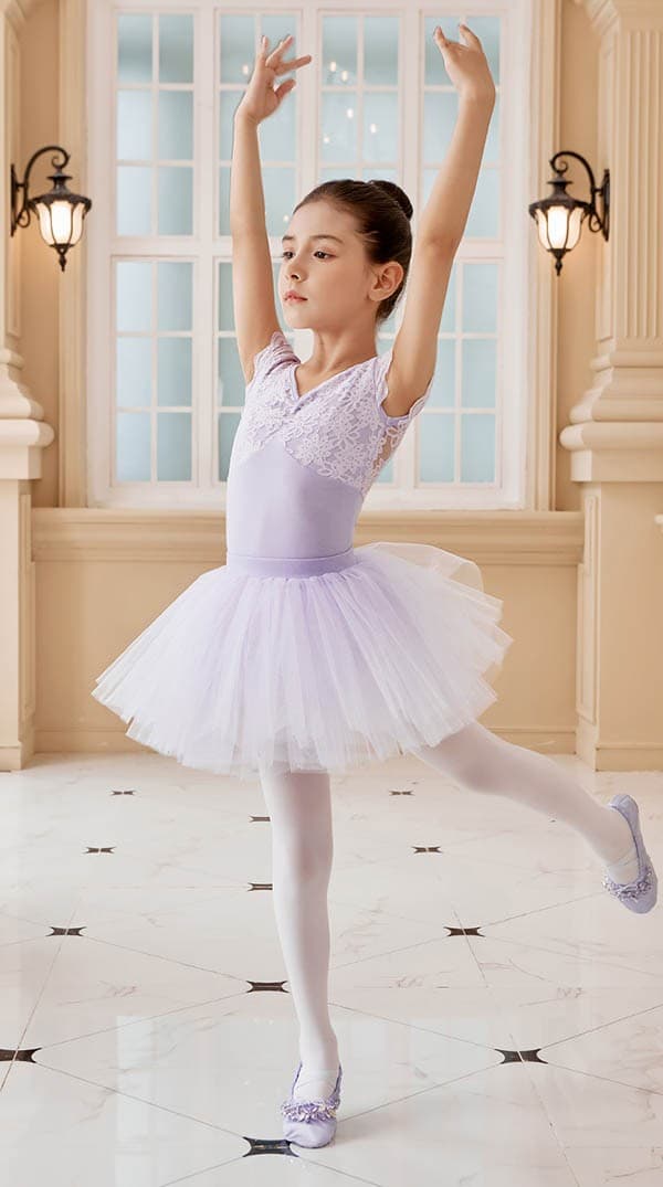 バレエ レオタード 子供 バレエ形体服 可愛さ満載 バレエダンス ピンク パープル ...