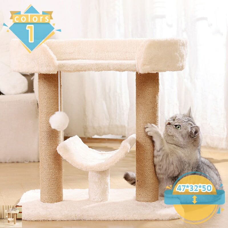 キャットタワー 据え置き 省スペース スリム 短足猫 シニア猫 子猫 低い 低め コンパクト 小型 爪とぎ 安定 組立簡単 猫タワー シンプル かわいい 多頭飼い コーナー 多機能 おしゃれ