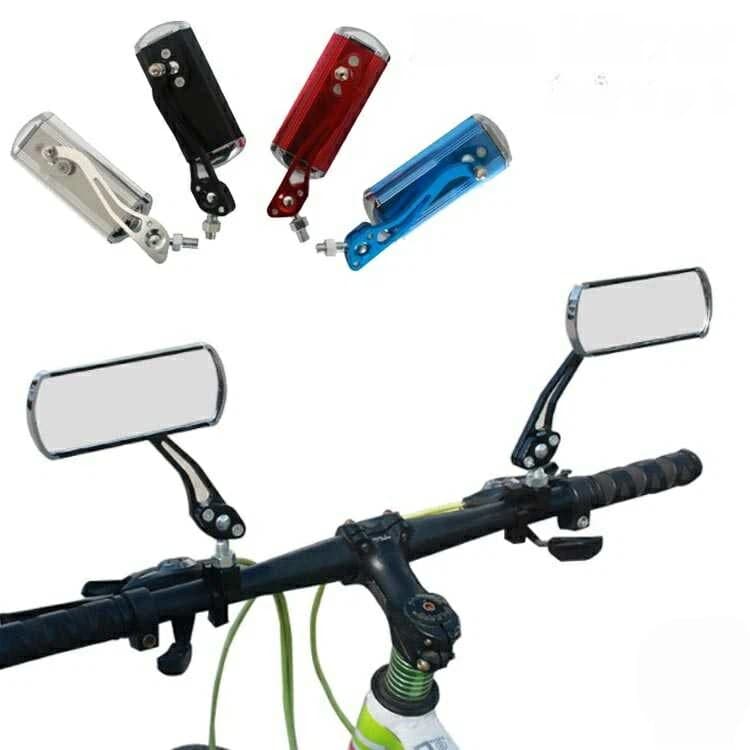 自転車 ミラー 鏡 自転車用 バックミラー 左右セット 2個セット 角度調整 回転 安...