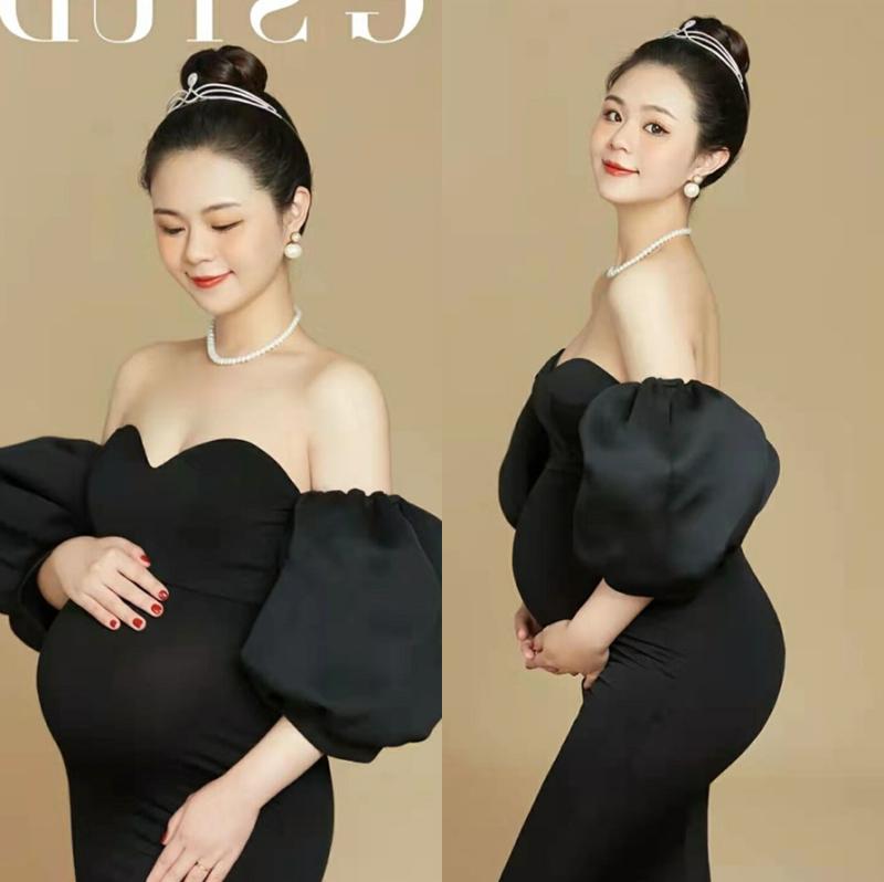 マタニティドレス 妊婦用 おしゃれ 韓国風 マタニティフォト 撮影用 フォトスタジ...