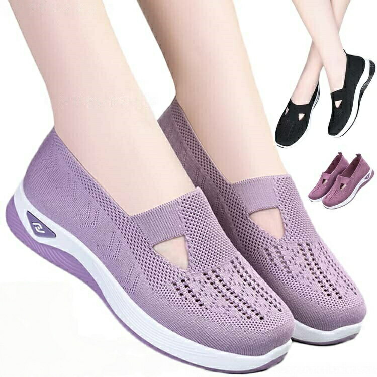 メッシュ レディース 軽い 黒 シューズ メッシュスリッポン かわいい スニーカー 運動靴 スリッポン ランニング ウォーキング