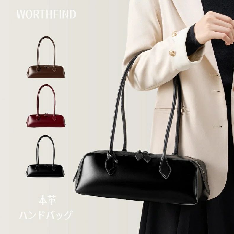 シンプル カジュアル 肩掛けバッグ 高見え ハンドバッグ 肩がけ 本革 人気 高級本革 手持ち 2way 大容量 ショルダーバッグ 一部バゲットバッグ 通勤 おしゃれ レ 軽い ワンショルダー