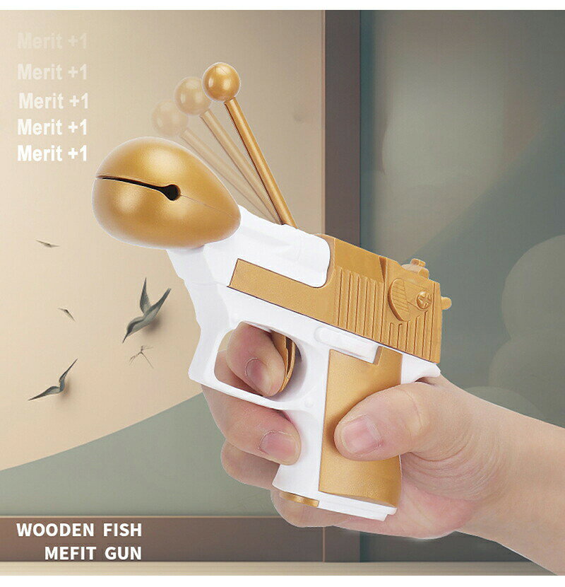 schikの重力フィジェット銃 木魚銃 じやんけん銃 2点セット ミニ 3d プリント フィジェット 銃 指当てゲーム 玩具 フィジェットトイ 面白いおもちゃ フィジェットガン おも グッズ 暇潰し｜アングル3