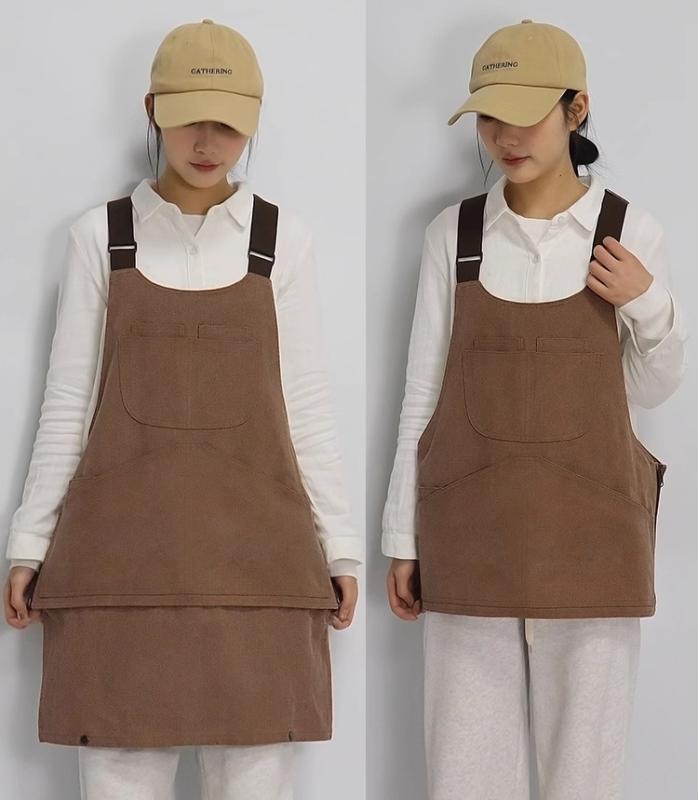 ガーデニングエプロン レディース メンズ 料理 家庭 キッチン おしゃれ アウトドア...