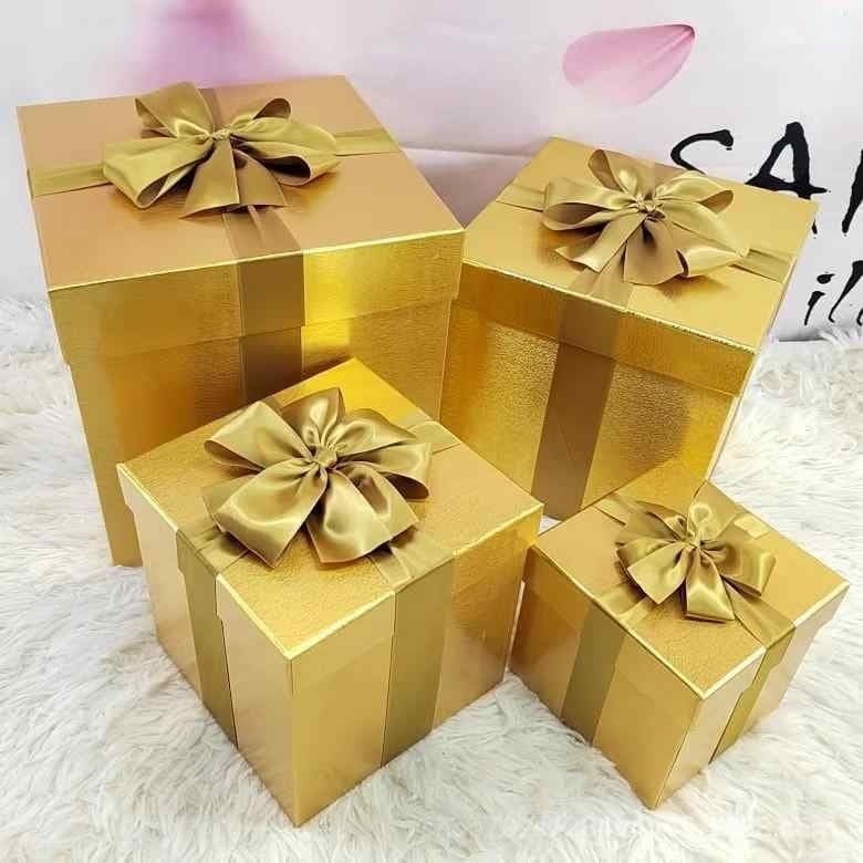 ギフトボックス クリスマス 誕生日 プレゼント 包装ボックス 大容量 ゴールド レッド ピンク ブルー パープル ウェディング デコレーション イベント 結婚式