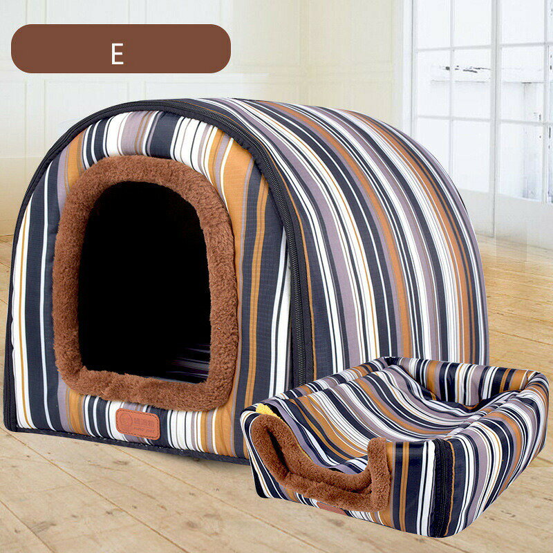 犬ハウス 2ways 保温 マット付き クッション 冬 ドーム型 ペットハウス 室内 犬小...
