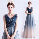 結婚式 ワンピース パーティードレス グリーン お呼ばれ ドレス ブルー パーティードレス フォーマルドレス ロング ウェディングドレス フォーマル 服 ノース...