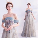 ウェディングドレス パーティードレス ロング ミモレ丈 オフショルダー 結婚式 ワンピース 二次会 ワンピース 可愛い 上品 綺麗 大きいサイズドレス 発表会 ...
