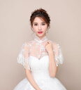 ウエディングショール 結婚式 可愛い ドレスケープ 肩掛け エレガント 体型カバー レースケープ おしゃれ 前撮り パーティー フォーマルケープ 二次会 披露宴...