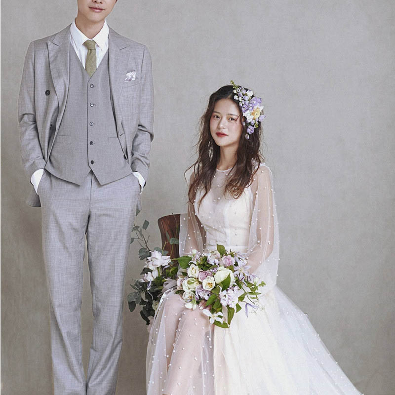 ウェディングドレス 結婚式 ロングドレス 可愛い ふわふわスカート お嫁さんシンプル 海外挙式ドレス 二次会 着痩せ パーティードレス パール付きドレス きれいめ エレガント デート 食事会 演奏会 フォーマルドレス 前撮り ブライダル wedding dress