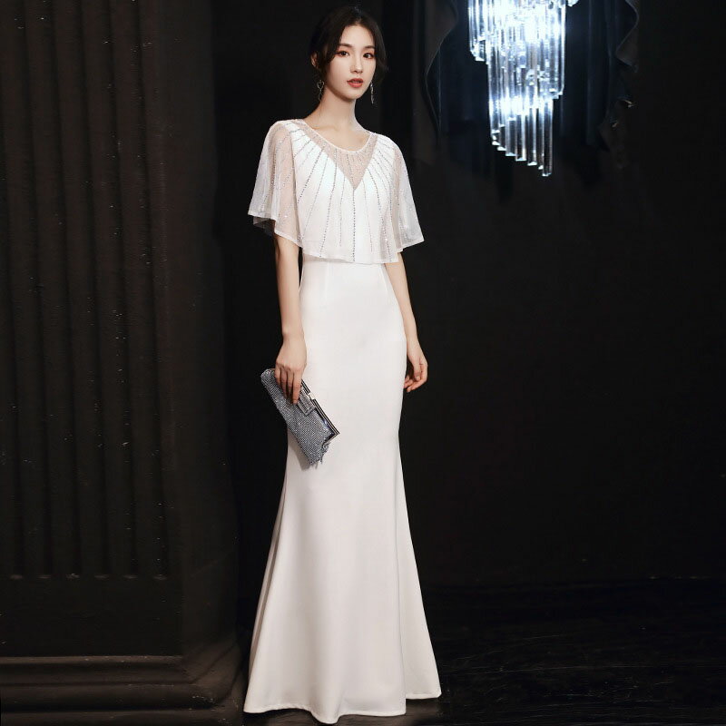 ウェディングドレス ウエディング ドレス 五分袖 マーメイド レディースドレス Wedding Dress トレーンドレス ウエディングドレス ィースドレス 結婚式 前撮り 後撮り 披露宴 結婚式 演奏会 発表会 海外挙式ドレス