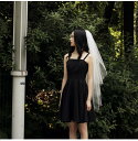 夢中になる花嫁 ウェディングベール 美しい 結婚式 披露宴 ロングベール シンプル ベールアップ オフホワイト 森ガール 優雅 森のプリンセス ビンテージ 海外...