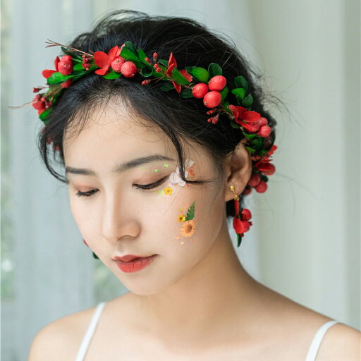 ウエディング花冠 結婚式 海外挙式 造花 髪飾り 花嫁パーティー ヘッドドレス 花輪 手作り 森ガール ガーデンウエディング ウェディング小物 花かんむり ドライフラワー ヘアーアクセサリー 写真撮り ウエディング花冠 結婚式 海外挙式 造花 髪飾り 花嫁パーティー ヘッドドレス 花輪 手作り 森ガール ガーデンウエディング ウェディング小物 花かんむり ドライフラワー ヘアーアクセサリー 写真撮り