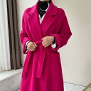 ウール コートラップ コート ロング丈 コート レディース コート秋冬 ロングコート ウィ 着痩せ 高級感 保温する 防寒シンプル オフィス 前撮り 大きいサイズ 20代30代40代 レディース ファッション コート トレンチコート
