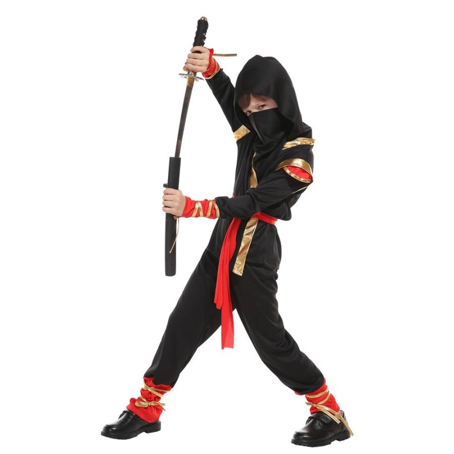 ハロウィン コスプレ ハロウィン仮装衣装 子供 男の子 にんじゃ 忍者 ハロウィン衣装 忍者服 キッズ コスチューム 余興 時代劇 文化祭 ステージ衣装 パーティー イベント schik-10023969 schik サンプル画像2