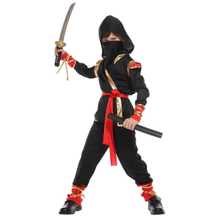ハロウィン コスプレ ハロウィン仮装衣装 子供 男の子 にんじゃ 忍者 ハロウィン衣装 忍者服 キッズ コスチューム 余興 時代劇 文化祭 ステージ衣装 パーティー イベント schik-10023969 schik サンプル画像3