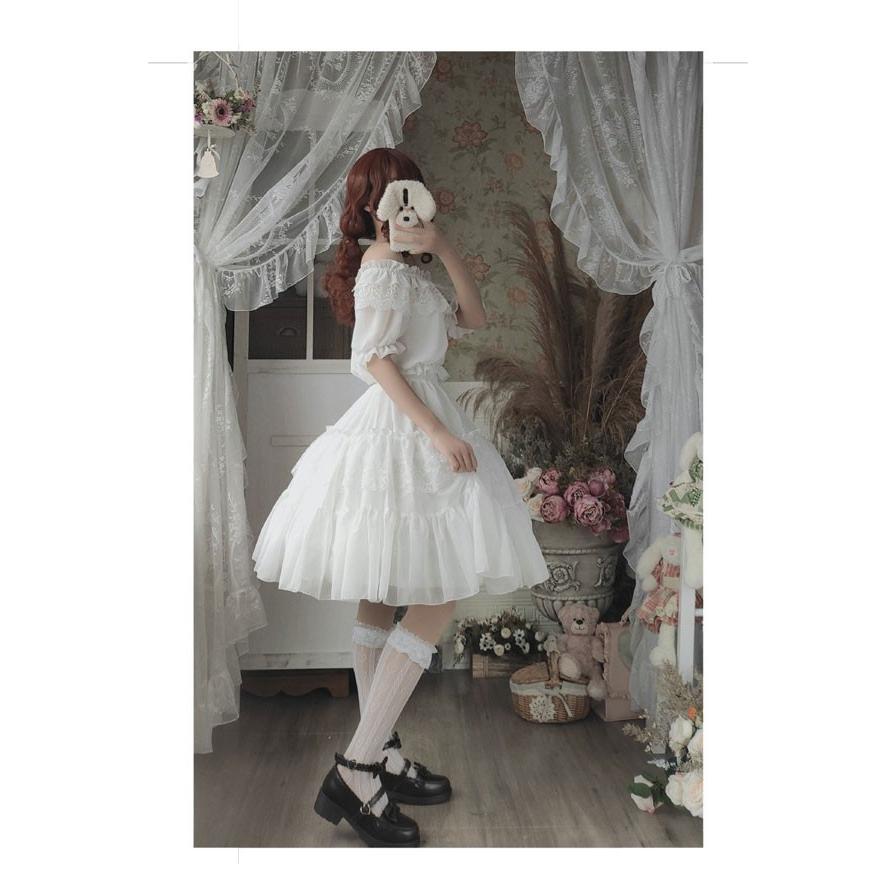 パニエ ロリータ 2本ワイヤーあり 長さ調整可能 普段使い ゴスロリ ソフトチュール...