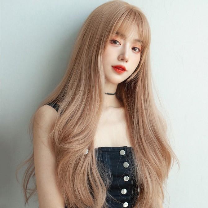 ウィッグ 自然 ロリータ Lolita コスプレ ネット付き wig 前髪あり かつら 可愛い 耐熱ウィッグ 日常用 普段使い